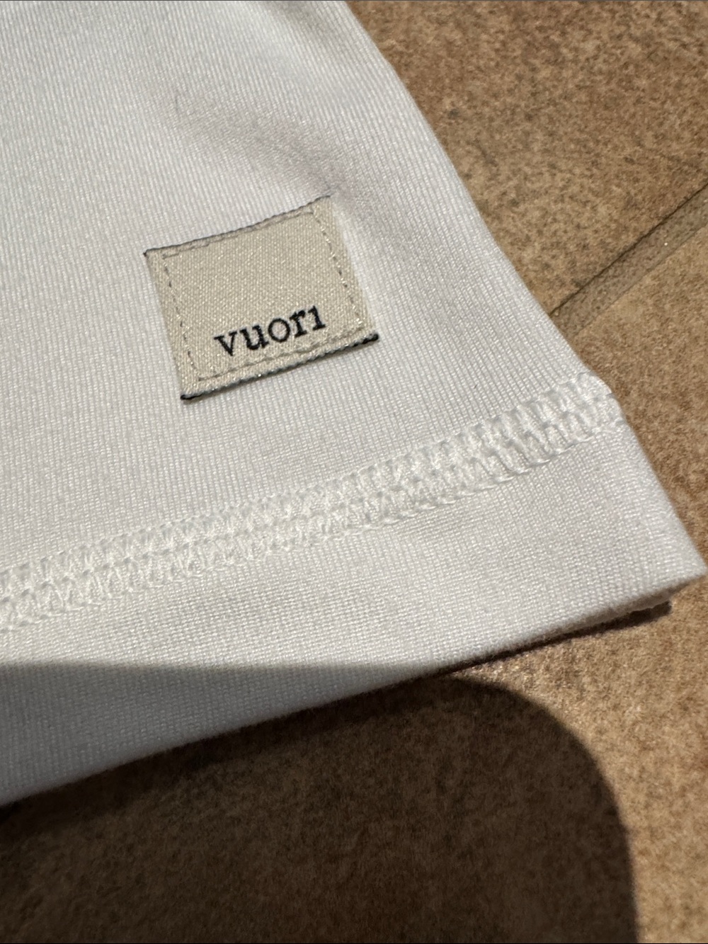 Vuori White Lux Racerback Performance Tank—Size Medium - Picture 3 of 5